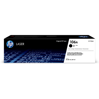 HP 106A Black Toner Cartridge 1,000 Pages Original W1106A
